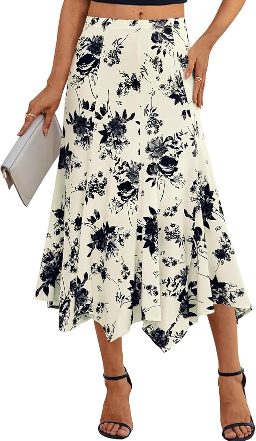 Apricot-black Floral