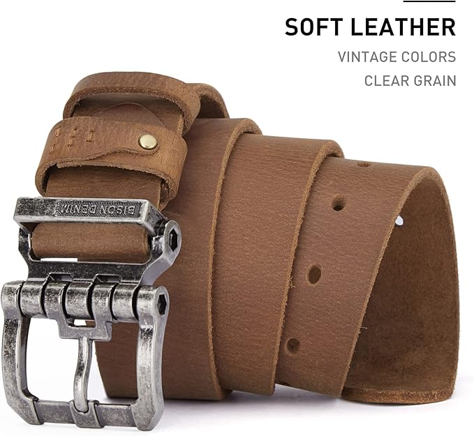 Silver Buckle+brown Belt