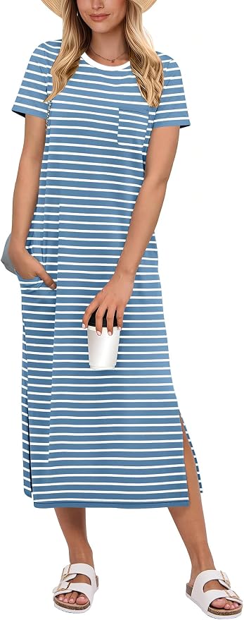 Sky White Stripe