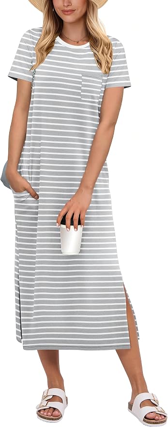 Grey White Stripe