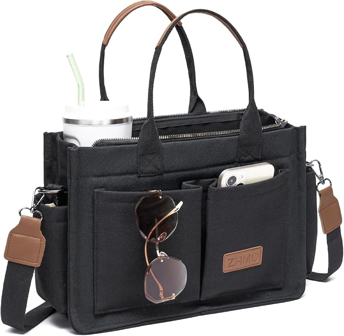 New Upgrade Black With Compartments and Inner Cup Holders