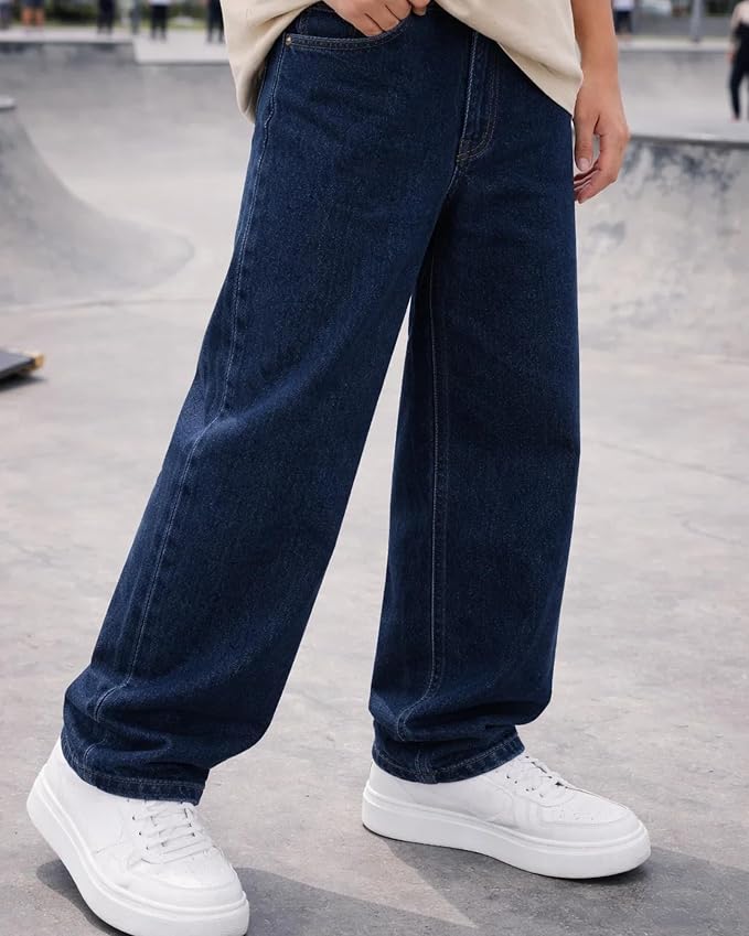 Medium Wash Loose Fit