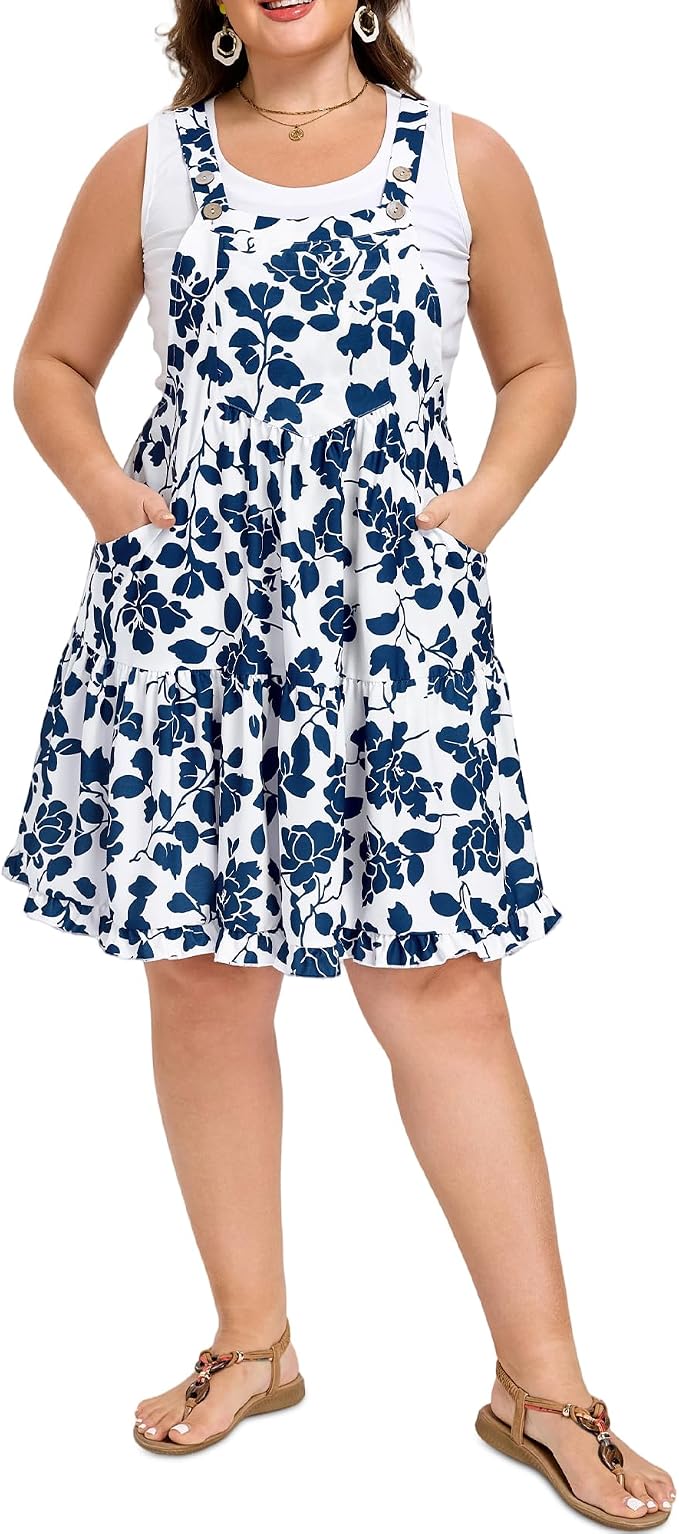 Navy Floral Print