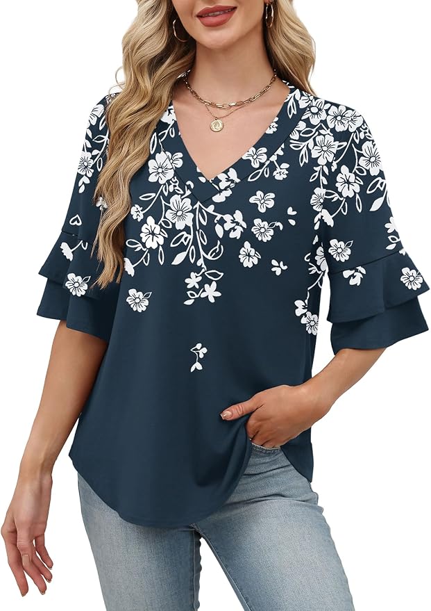 Navy Blue Leaf