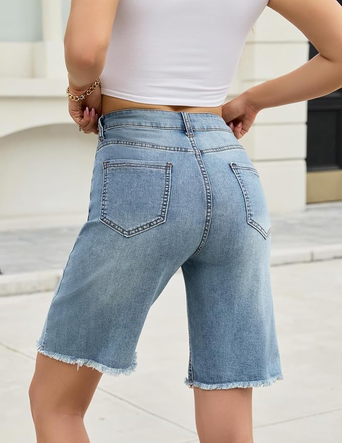 Vintage Blue-raw Hem