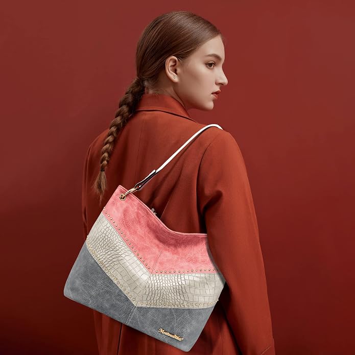 B-pink/Marled Grey/Grey