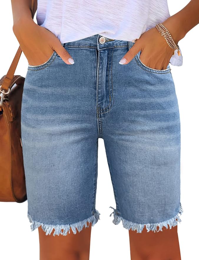 Raw Hem-light Blue