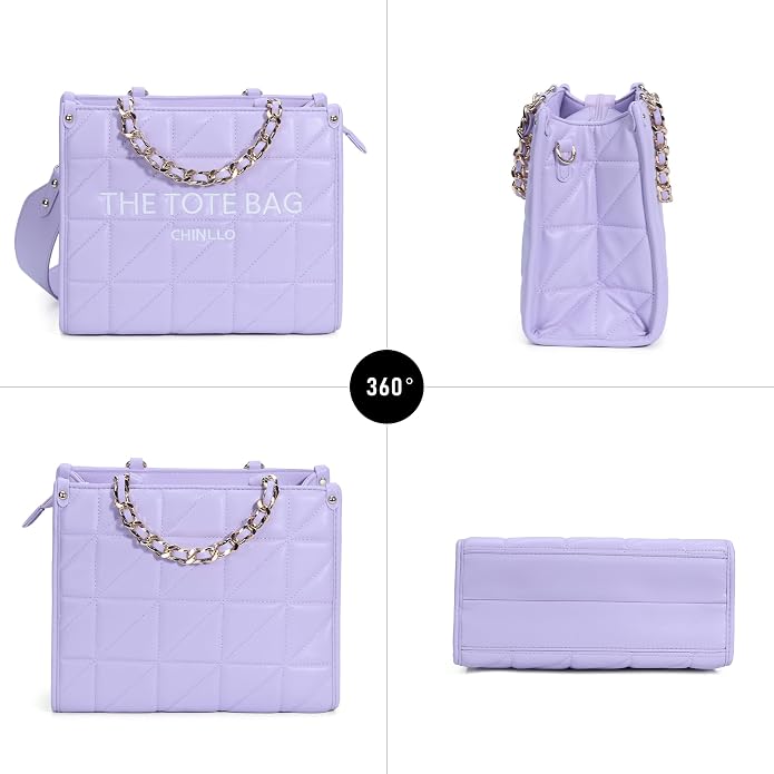 Purple-quilted
