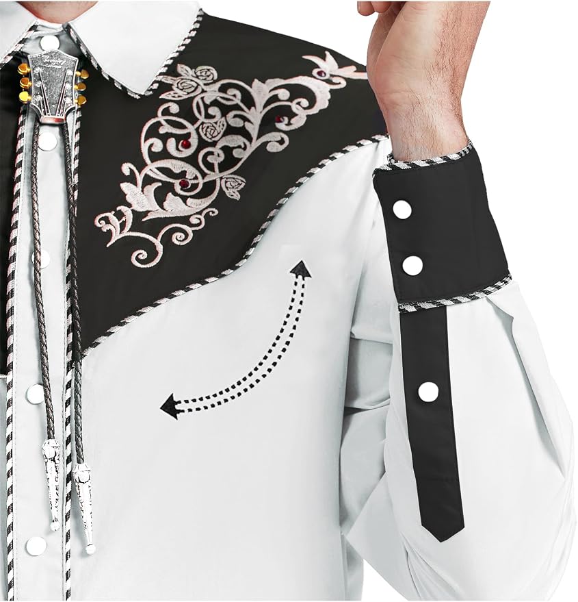 White Black With Rhinestone