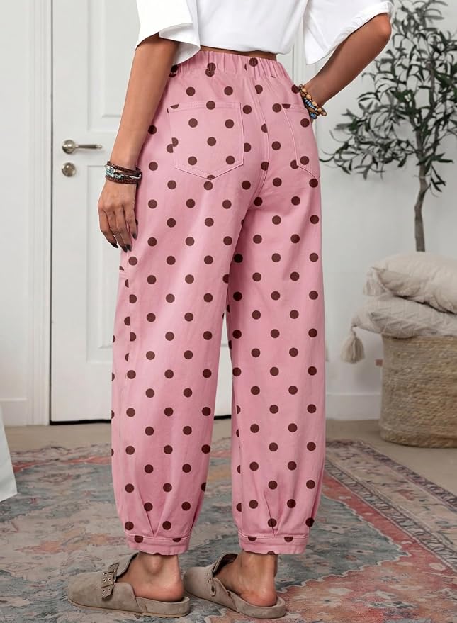 Pink Brown Dots