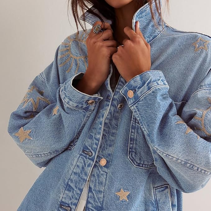 Light Blue Embroidery
