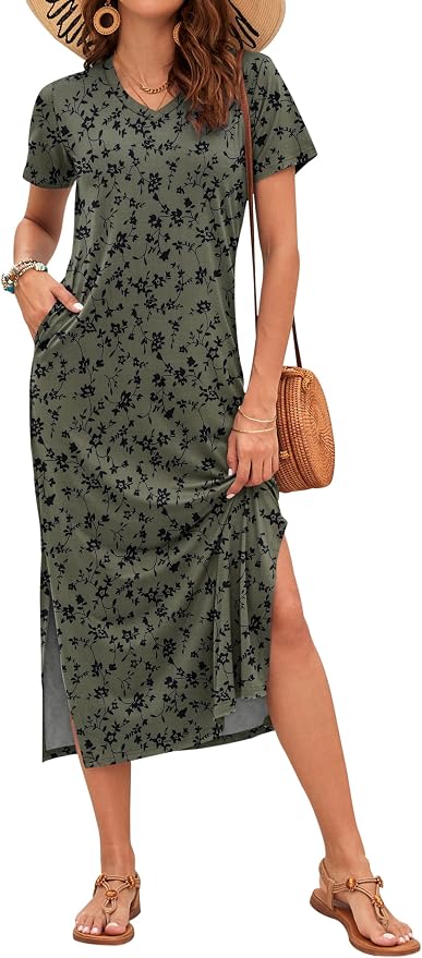 Black Floral Green