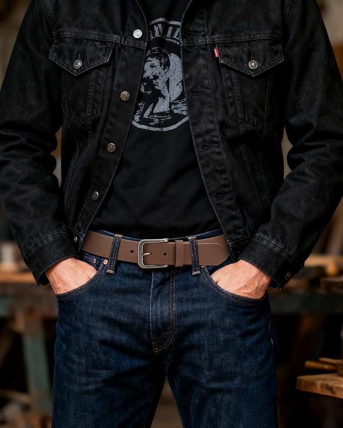 Full Grain Dark Brown / Distressed Gun