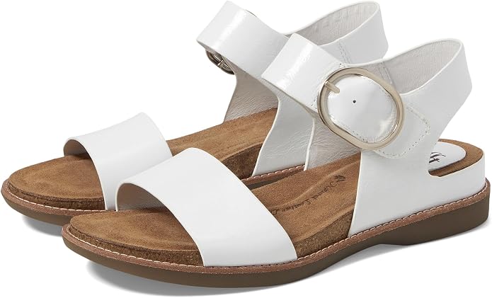 White Crinkle Patent