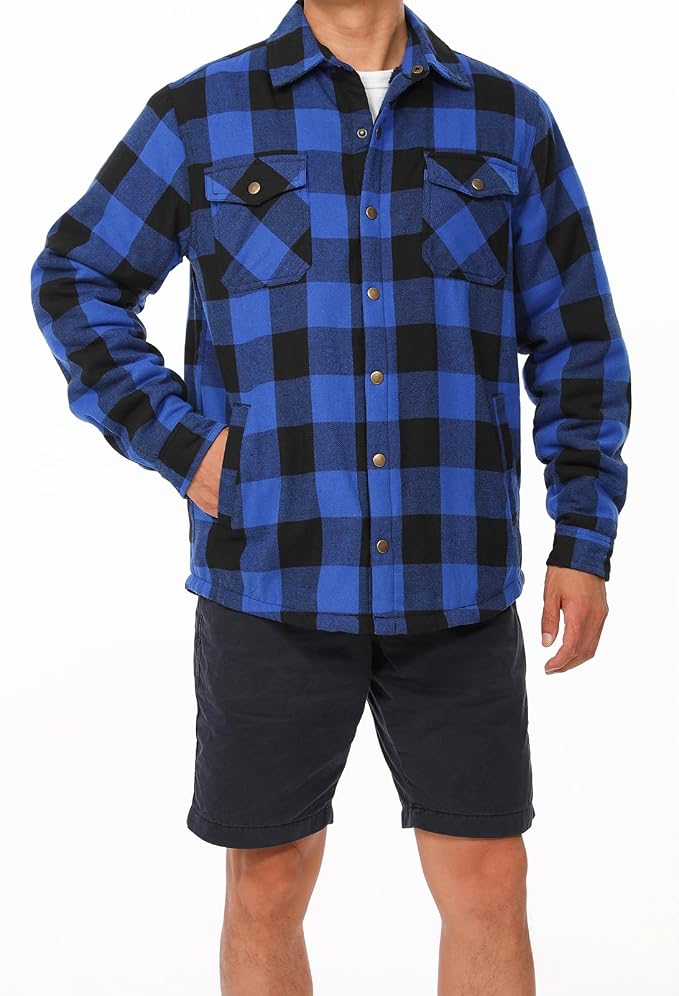 Sherpa Lined Buffalo Plaid Blue