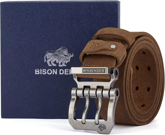 W-silver Buckle+brown Belt