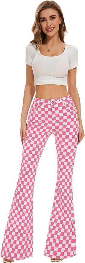 Pink and White Plaid