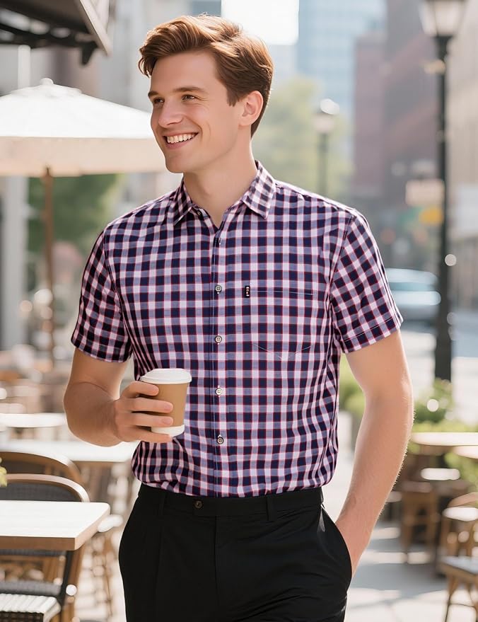 Navy White Gingham