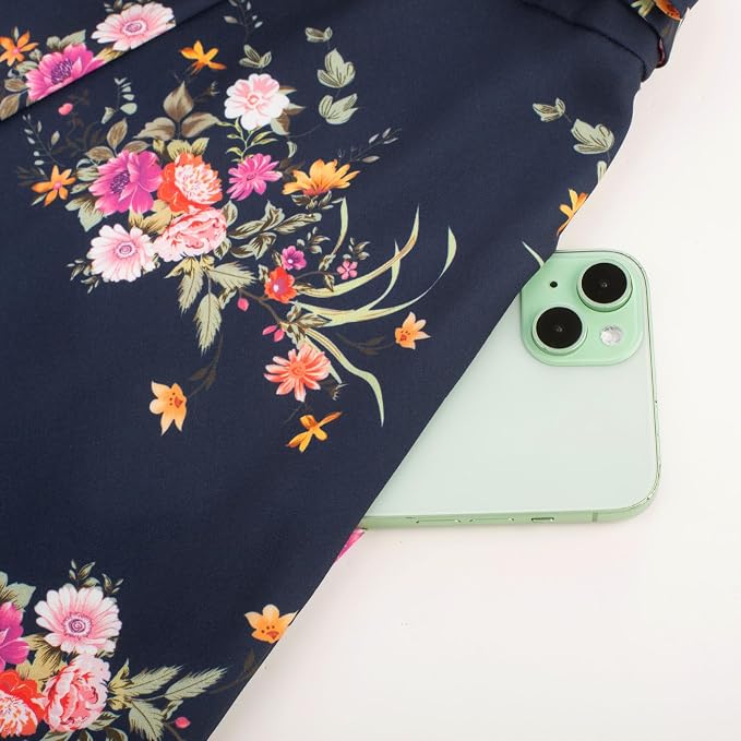 Multi Flowers Navy Blue