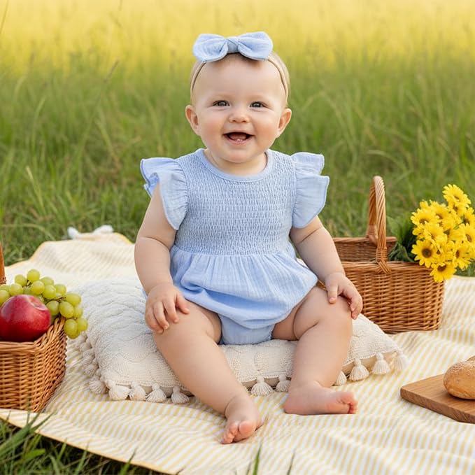 Smocked Blue