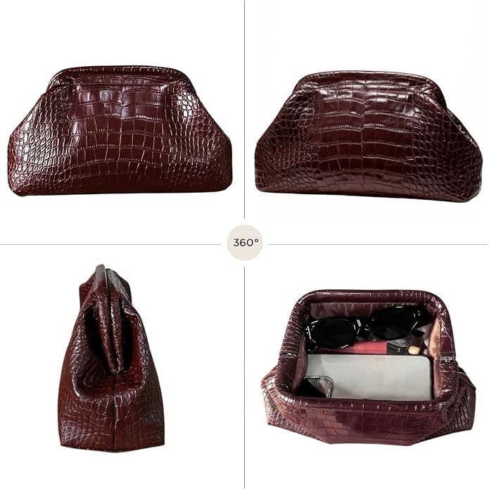 Brown Crocodile Print