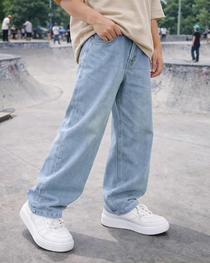 Light Blue Loose Fit