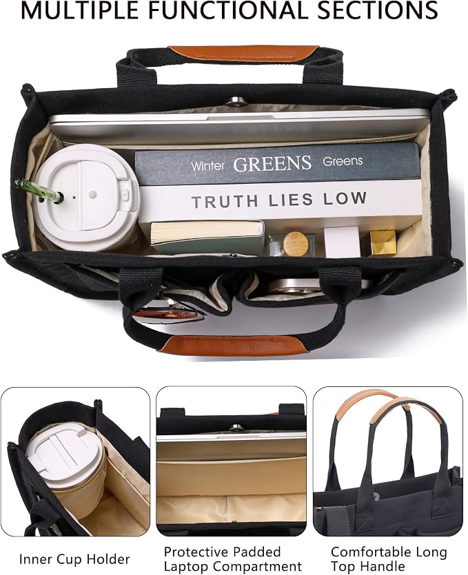 Canvs Demure Black With Compartments