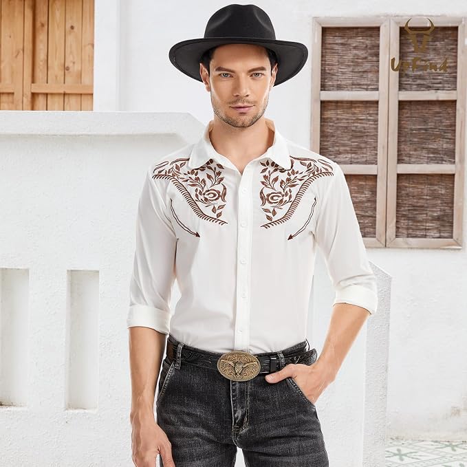 White-brown Embroidery