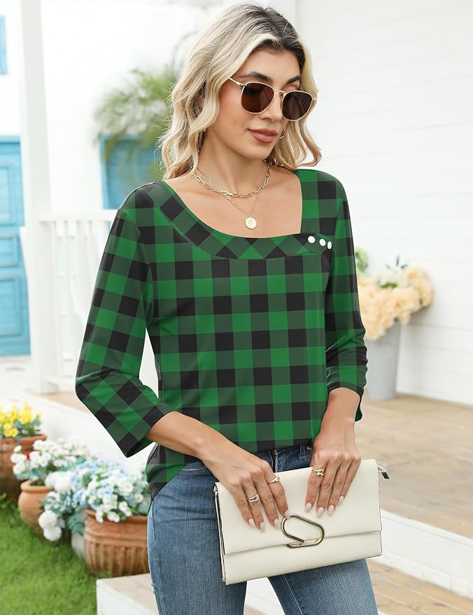 1-z-green Black Plaid