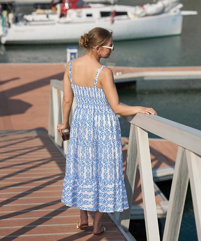 A66-blue Floral
