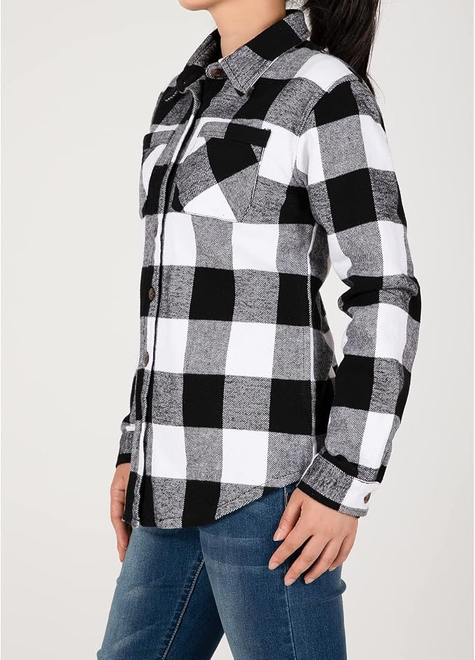 Heavy Fabric Unlined Buffalo Black and White