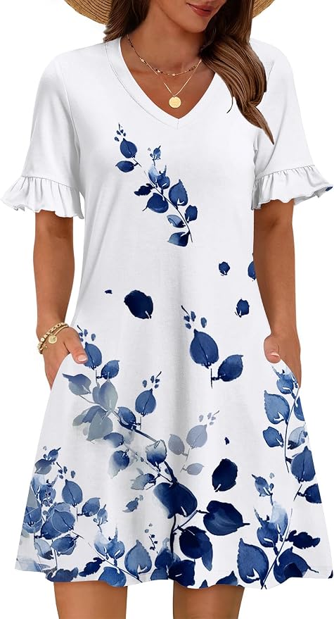 Blue White-print