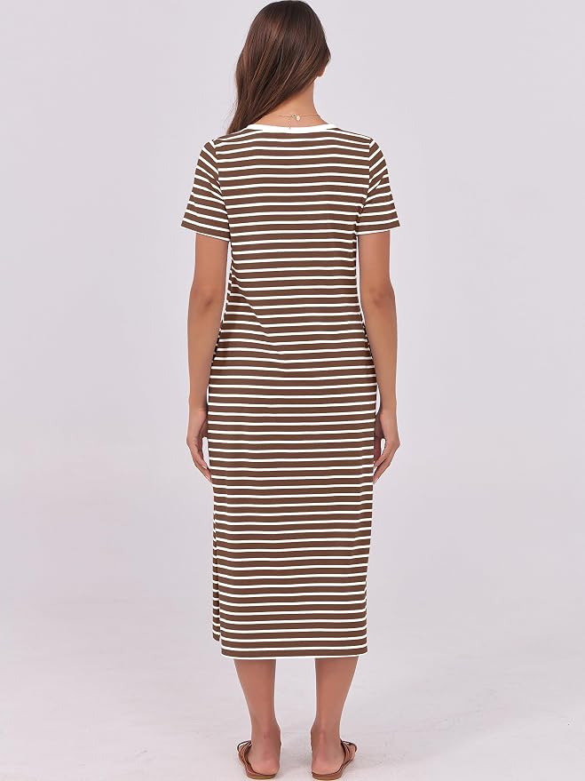 Brown White Stripe