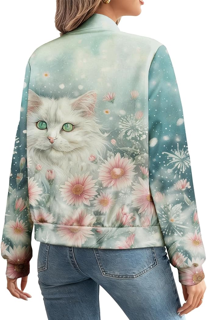 Cat White Green