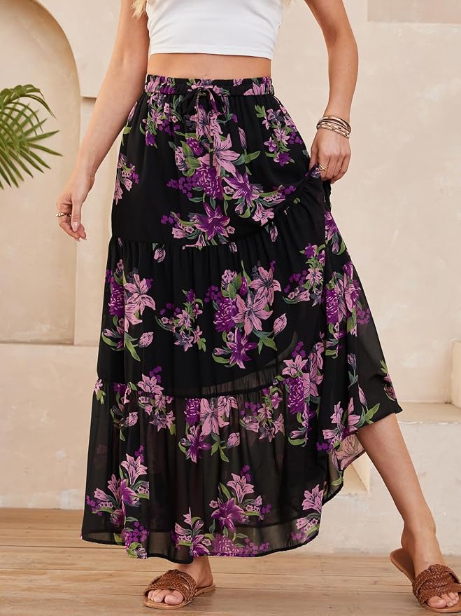 Black Pink Floral