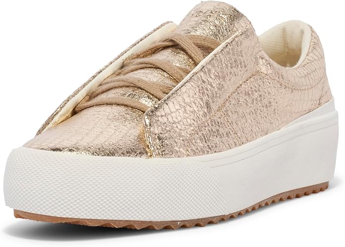 Champagne Embossed Leather