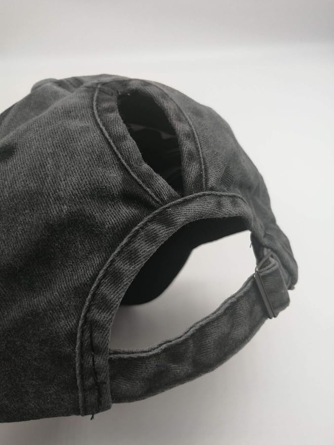 Embroidered Ponytail Black