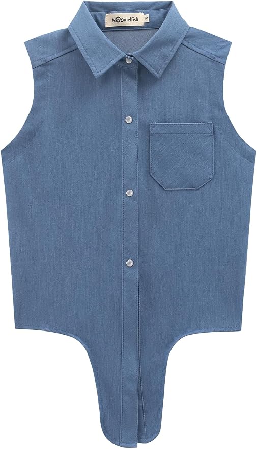 Snap Denim Medium Blue