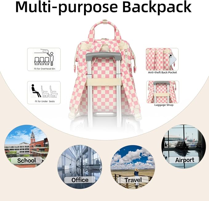 Corduroy Checkered Pink