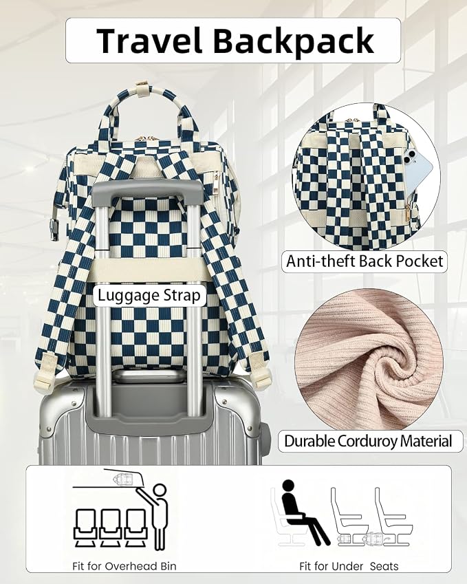 Checkered Navy Blue