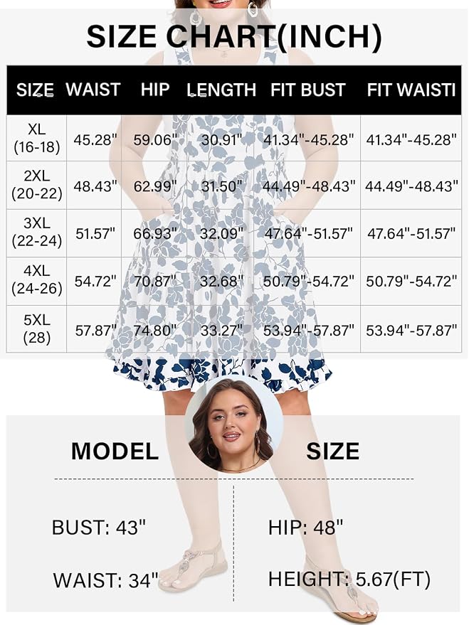 Navy Floral Print