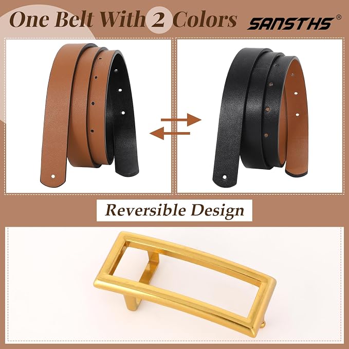 1pcs-black/Brown(antique Gold Buckle)