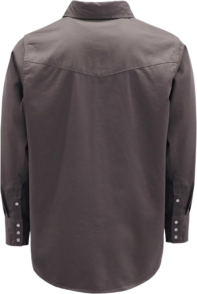 Pearl Snap Charcoal Gray