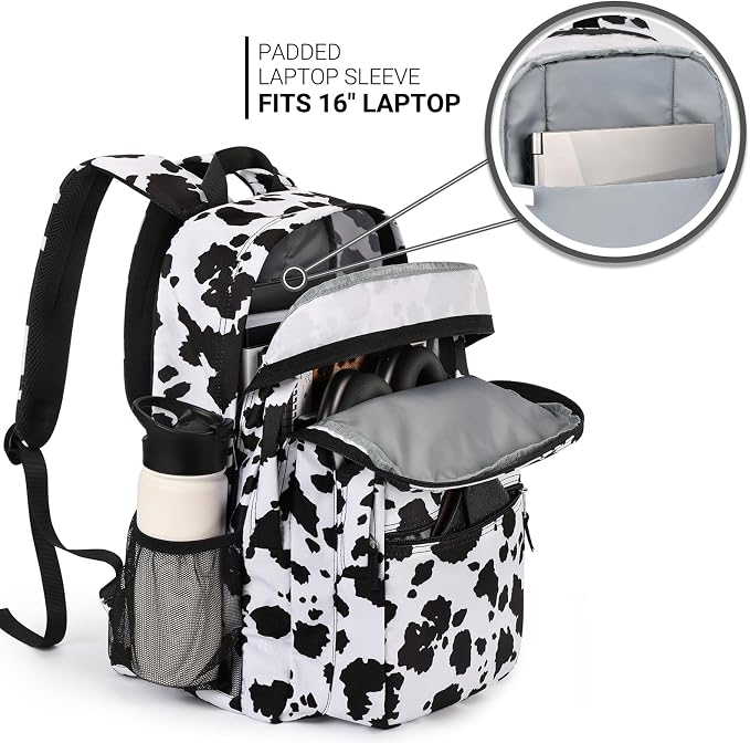 Cow Print Black