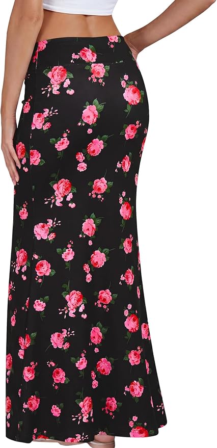 Rose Print Black
