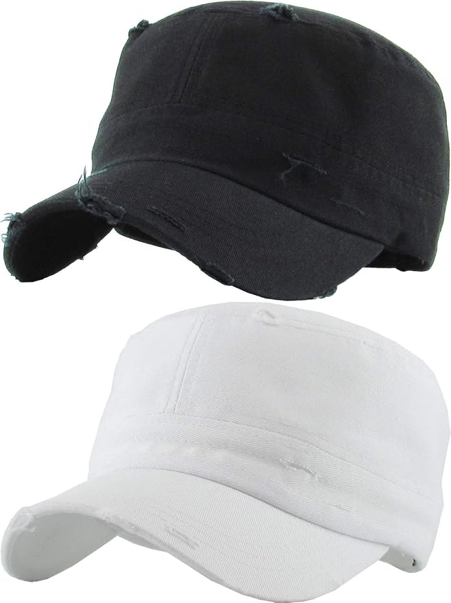 2 Pack - Distressed Black & White