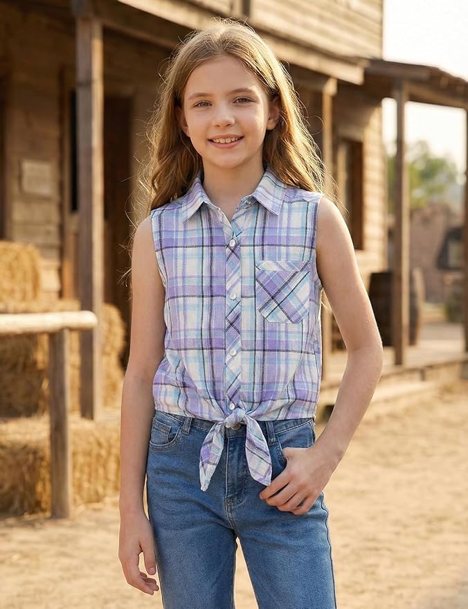 Snap Plaid Light Purple