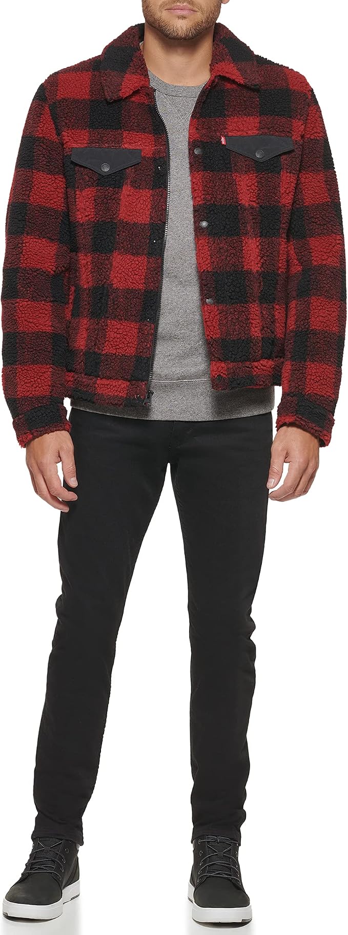 Red Plaid/Black