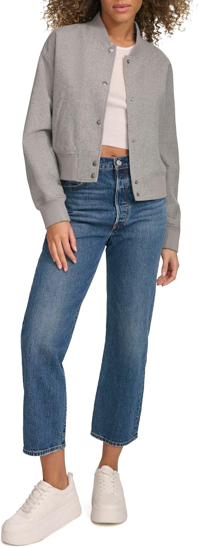 Heather Grey Wool Blend