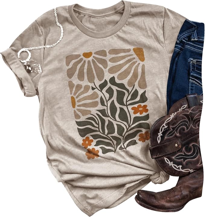 Floral-cream Grey